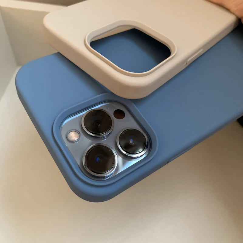 Liquid Silicone Case For Apple iPhone 15 16 14 13 12 11 17 Pro Max 17 Air 16 Plus Phone Original Official Style Protective Cover
